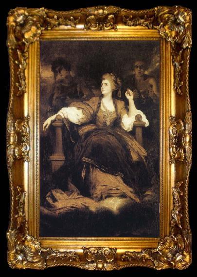 framed  Sir Joshua Reynolds Sarah Siddons as the Traginc Muse, ta009-2